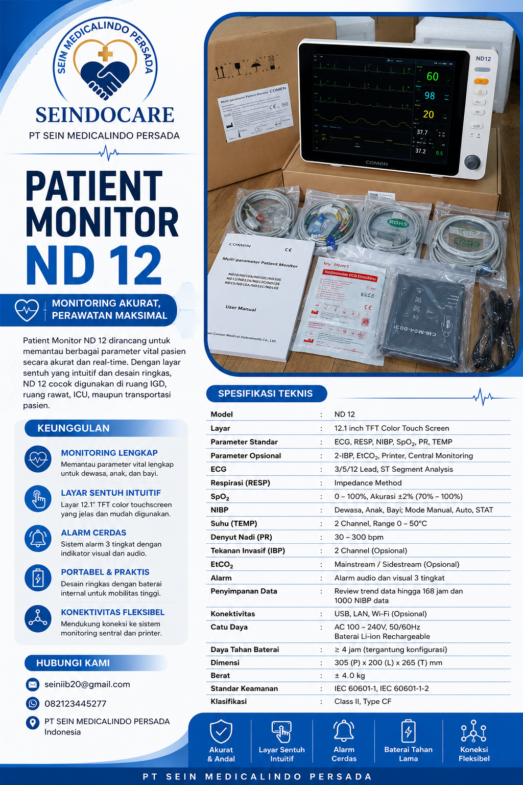 Pasien Monitor ND 12 Comen