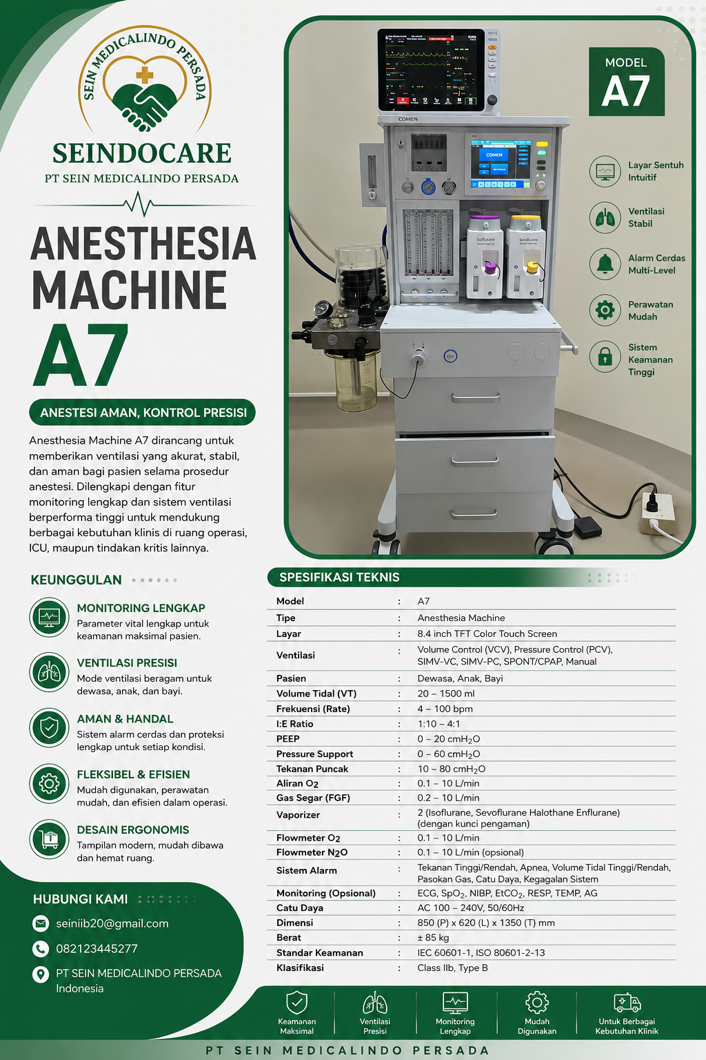 Machine Anesthesia Comen A7