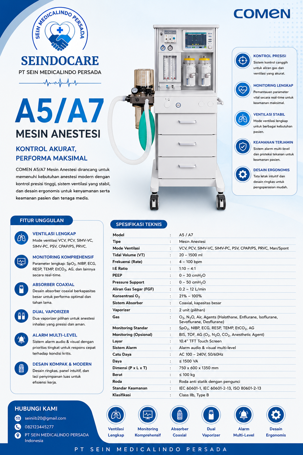 Anesthesia machine A5/A7
